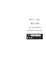 Preview for 8 page of Onwa KC 480 Operation Manual