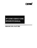 Onwa KP-1299C Operator'S Manual предпросмотр