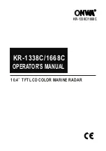 Предварительный просмотр 1 страницы Onwa KR-1338C Operator'S Manual