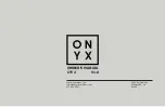 Preview for 1 page of Onyx CTY2 Owner'S Manual