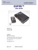 Preview for 1 page of Onyx EGPRS User Manual