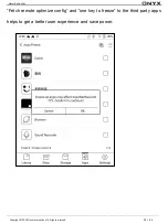 Preview for 58 page of Onyx SMART READING Series User Manual