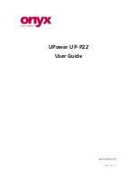 Onyx UPower UP-P22 User Manual предпросмотр