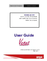 Onyx VENUS-191 User Manual preview