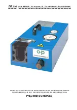 OP PNEUMATIC UNISPEED 01 Use And Maintenance Manual предпросмотр