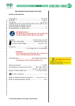 Preview for 84 page of OP Tubomatic H135 EL Operating And Maintenance Manual