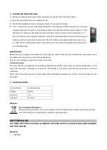 Предварительный просмотр 4 страницы Opal ASB550 User Manual