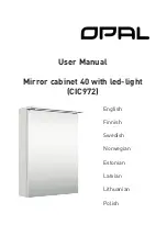 Opal CIC972 User Manual preview