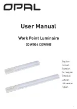 Opal COW504 User Manual preview