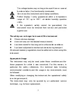 Предварительный просмотр 3 страницы Opal DT-9121 Operating Instructions Manual