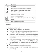 Предварительный просмотр 7 страницы Opal DT-9121 Operating Instructions Manual