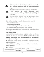 Предварительный просмотр 21 страницы Opal DT-9121 Operating Instructions Manual