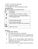 Предварительный просмотр 24 страницы Opal DT-9121 Operating Instructions Manual