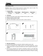 Предварительный просмотр 2 страницы Opal E176042 User Manual