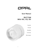 Предварительный просмотр 1 страницы Opal WKA 100 User Manual