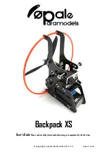 Preview for 1 page of Opale-Paramodels Backpack XS User Manual