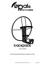 Preview for 1 page of Opale-Paramodels backpack User Manual