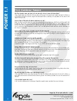 Preview for 10 page of Opale-Parmodels POWER 1.1 Manual