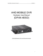 Предварительный просмотр 1 страницы OPAX 60SD Hardware User Manual