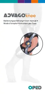 OPED ADVAGO knee User Manual preview