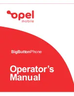 Preview for 1 page of Opel mobile Big Button Phones Operator'S Manual