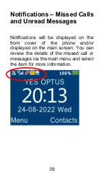 Preview for 39 page of Opel mobile BigButton M Operator'S Manual