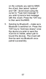 Preview for 57 page of Opel mobile BigButton M Operator'S Manual