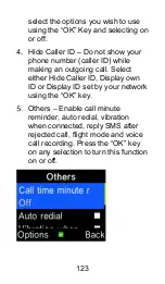 Preview for 123 page of Opel mobile BigButton M Operator'S Manual