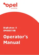 Preview for 1 page of Opel mobile BigButton X Operator'S Manual