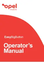 Предварительный просмотр 1 страницы Opel mobile EasyBigButton Operator'S Manual