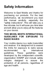 Preview for 4 page of Opel OMSZ622B Operator'S Manual