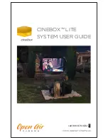 Open Air Cinema CINEBOX LITE System User'S Manual предпросмотр