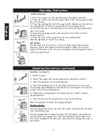 Предварительный просмотр 6 страницы Open Country FG-10SK Care/Use Manual