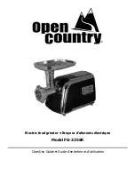 Open Country FG-325SK Care And Use Manual preview