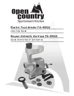 Open Country FG-400SK Care/Use Manual preview