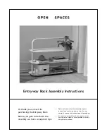 OPEN SPACES Entryway Rack Assembly Instructions Manual preview