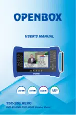 Openbox TSC-200 HEVC User Manual предпросмотр