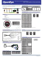 OpenEye CM-511 Quick Manual предпросмотр