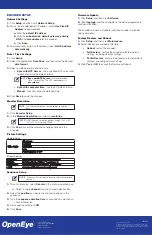 Preview for 2 page of OpenEye OE-CAE16HD Quick Start Manual