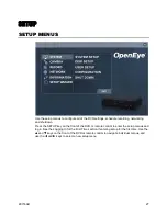 Предварительный просмотр 27 страницы OpenEye OE3-E12004 User Manual