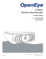 OpenEye OE3-XNVR08 Hardware Manual предпросмотр