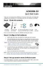 Opengear ACM5004-GV Quick Start Manual предпросмотр