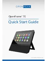 Предварительный просмотр 1 страницы OPENPEAK OpenFrame 7E Quick Start Manual