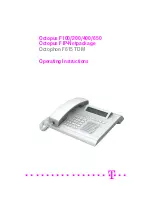 Предварительный просмотр 1 страницы OPENSTAGE Octophon F615 TDM Operating Instructions Manual