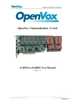 OpenVox A1200P User Manual preview