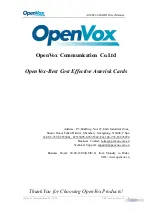 Preview for 2 page of OpenVox A1200P User Manual