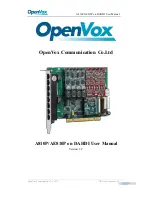 Preview for 1 page of OpenVox A810E User Manual