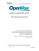 Preview for 2 page of OpenVox A810E User Manual