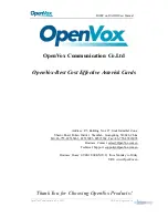 Preview for 2 page of OpenVox B100P User Manual