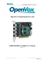 Preview for 1 page of OpenVox B400P User Manual